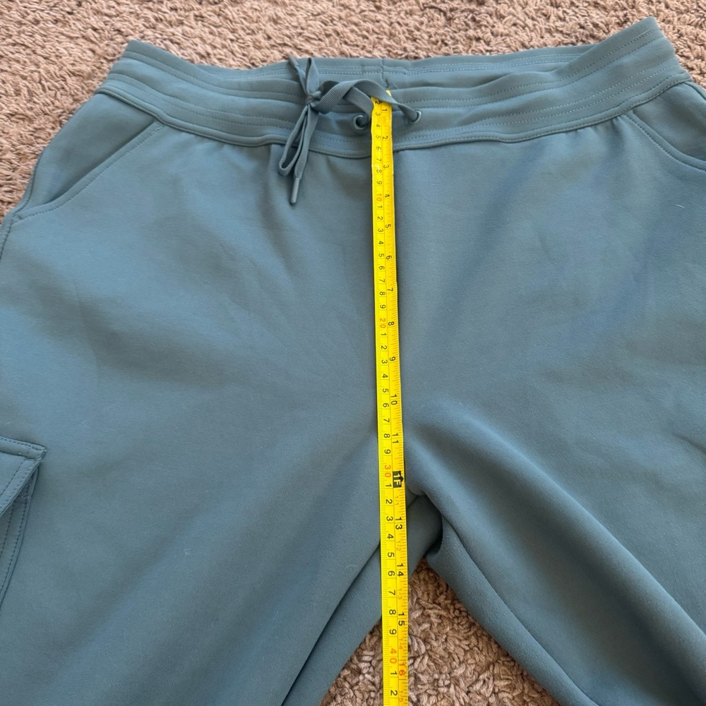 32 Degrees Heat Pants Blue Fleece Cargo Jogger Blue Green Scuba L - Picture 10 of 11